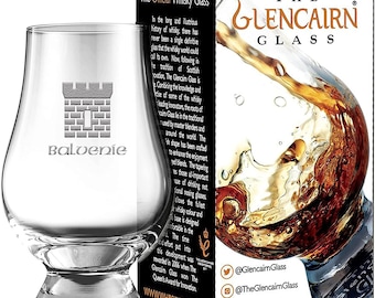 Copa de cata oficial Glencairn de whisky escocés de malta de Balvenie Castle