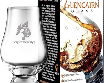 Laphroaig &quot;A Taste of Islay&quot;  Scotch Malt Whisky Glencairn Tasting Glass