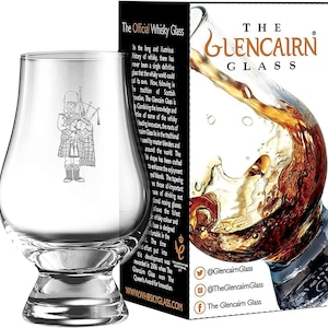 Scottish Piper Frontal Glencairn Scotch Whisky Tasting Glass