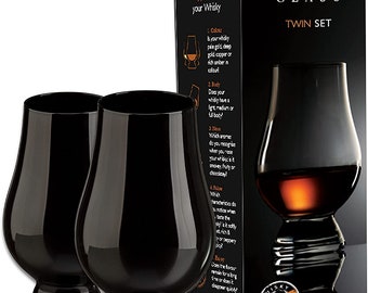 Vasos dobles para cata y degustación de whisky escocés Black Glencairn