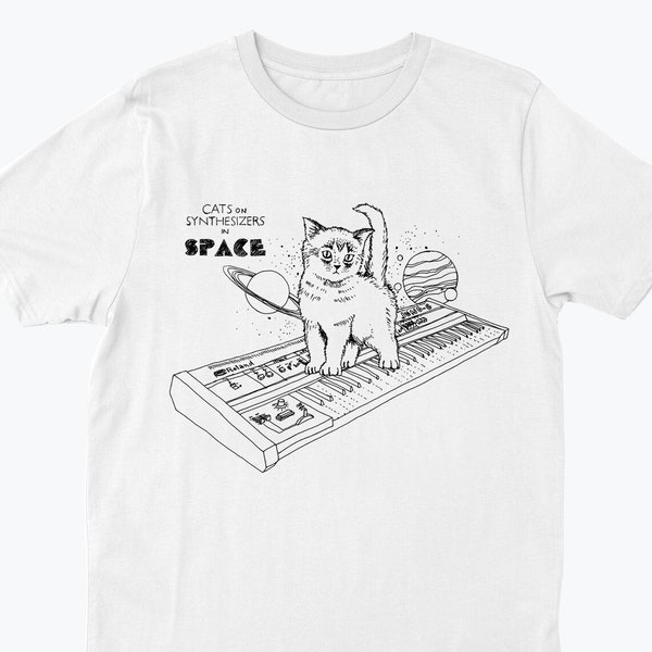 Cats On Synthesizers In Space - T-Shirt