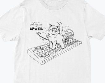 Cats On Synthesizers In Space - T-Shirt