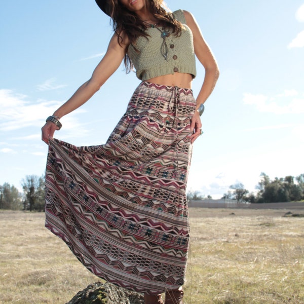 Vintage 70s Cropped Light Green Knit Button Up Tank Shirt