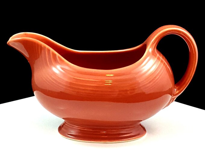 Vintage Fiesta Gravy Boat Rose FIESTAWARE Original Rose Gravy Boat