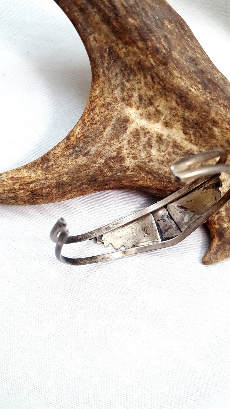 Vintage TURQUOISE Cuff Sterling Silver Cuff Native Cuff Old Pawn Cuff Southwestern Country 925 BISBEE Turquoise Gifts For Her Tested WOW