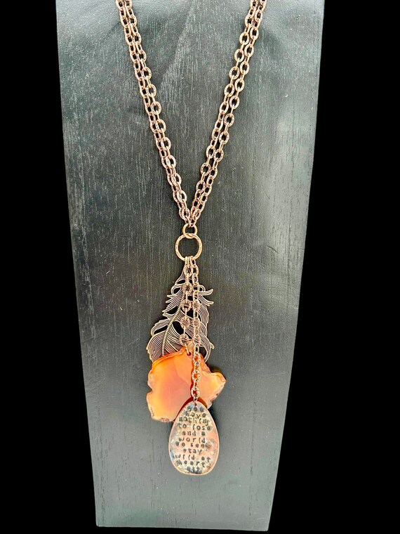 Vintage Talisman Necklace Copper Necklace Good Lu… - image 6