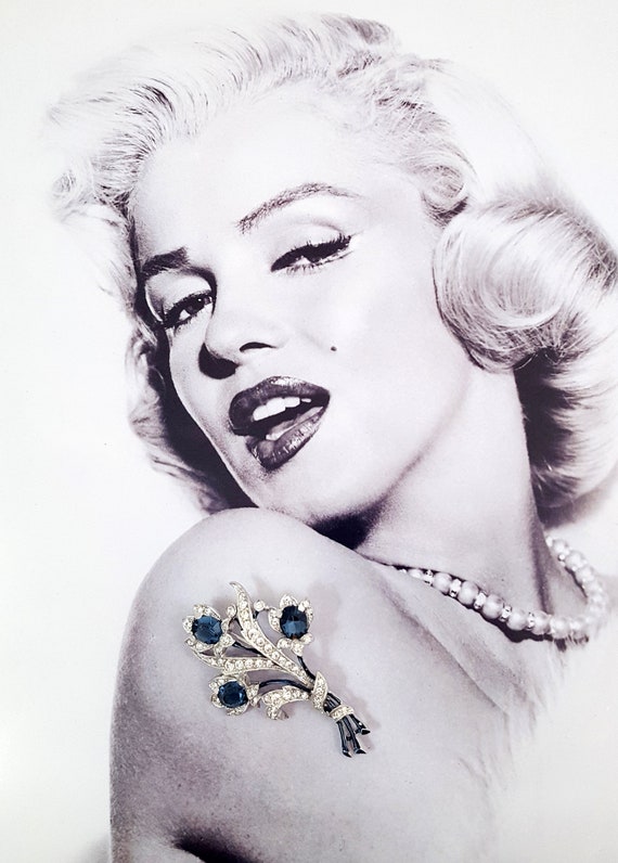 Vintage Brooch CROWN TRIFARI Brooch RARE Signed 'IRICE' Mini Jeweled