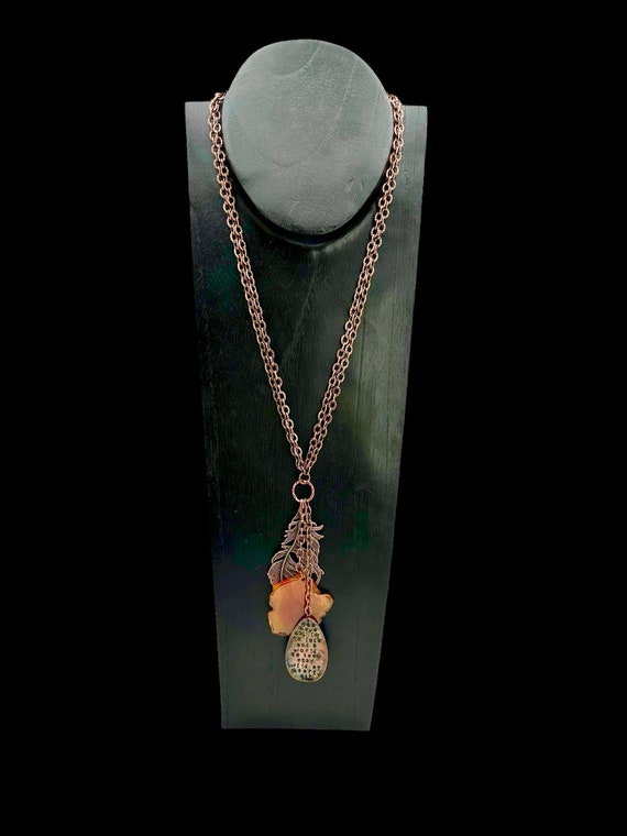 Vintage Talisman Necklace Copper Necklace Good Lu… - image 7