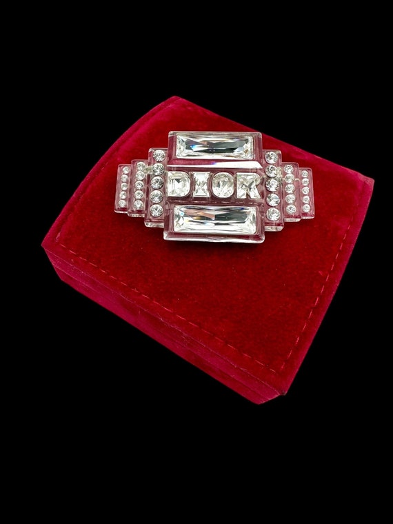 Vintage DIOR Brooch Christian Dior Brooch Lucite S