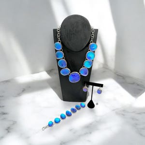 Vintage SHERRY MOSER Jewelry Set Necklace Bracelet Earrings