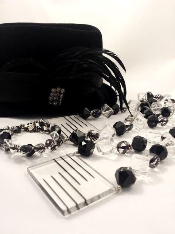 Vintage Miriam Haskell Necklace & Bracelet Set Dem