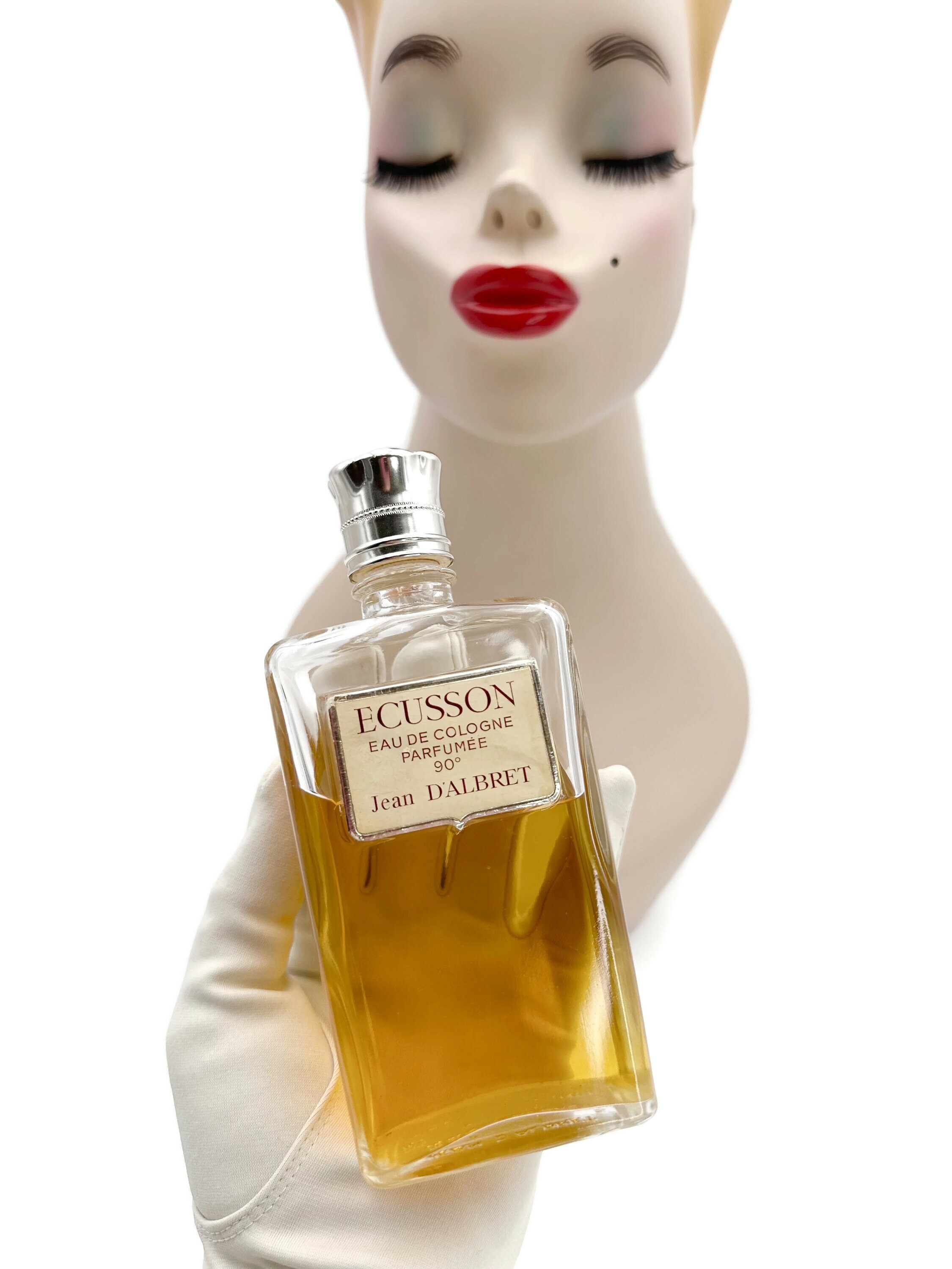 Vintage ECUSSON by JEAN D'ALBRET Perfume Bottle Eau De