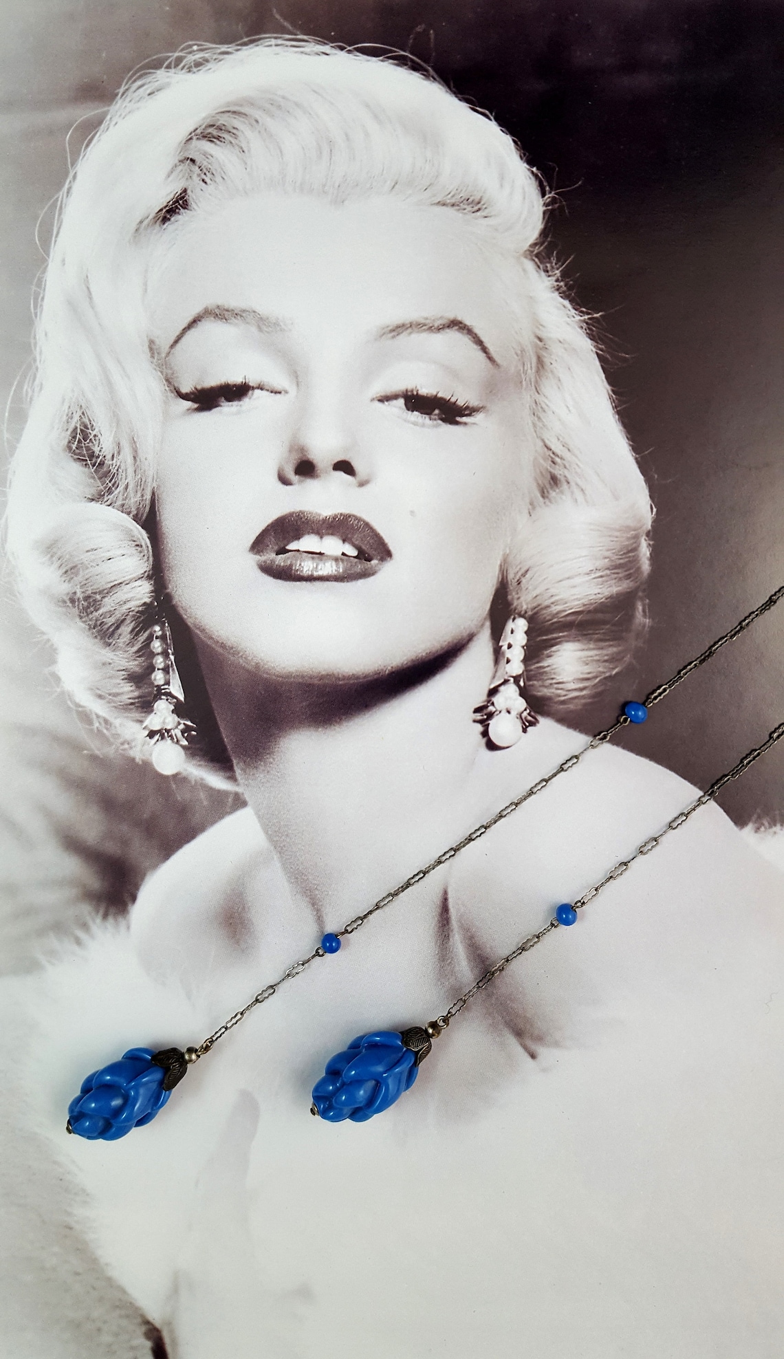 Vintage Art Deco Necklace Lariat Necklace Czech Glass Beads Etsy