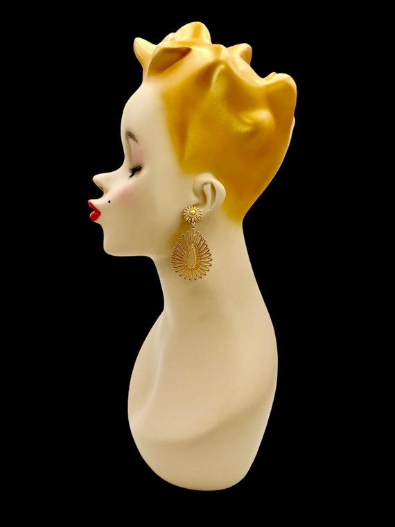 Vintage MONET Earrings Clipon Earrings Signed MASS