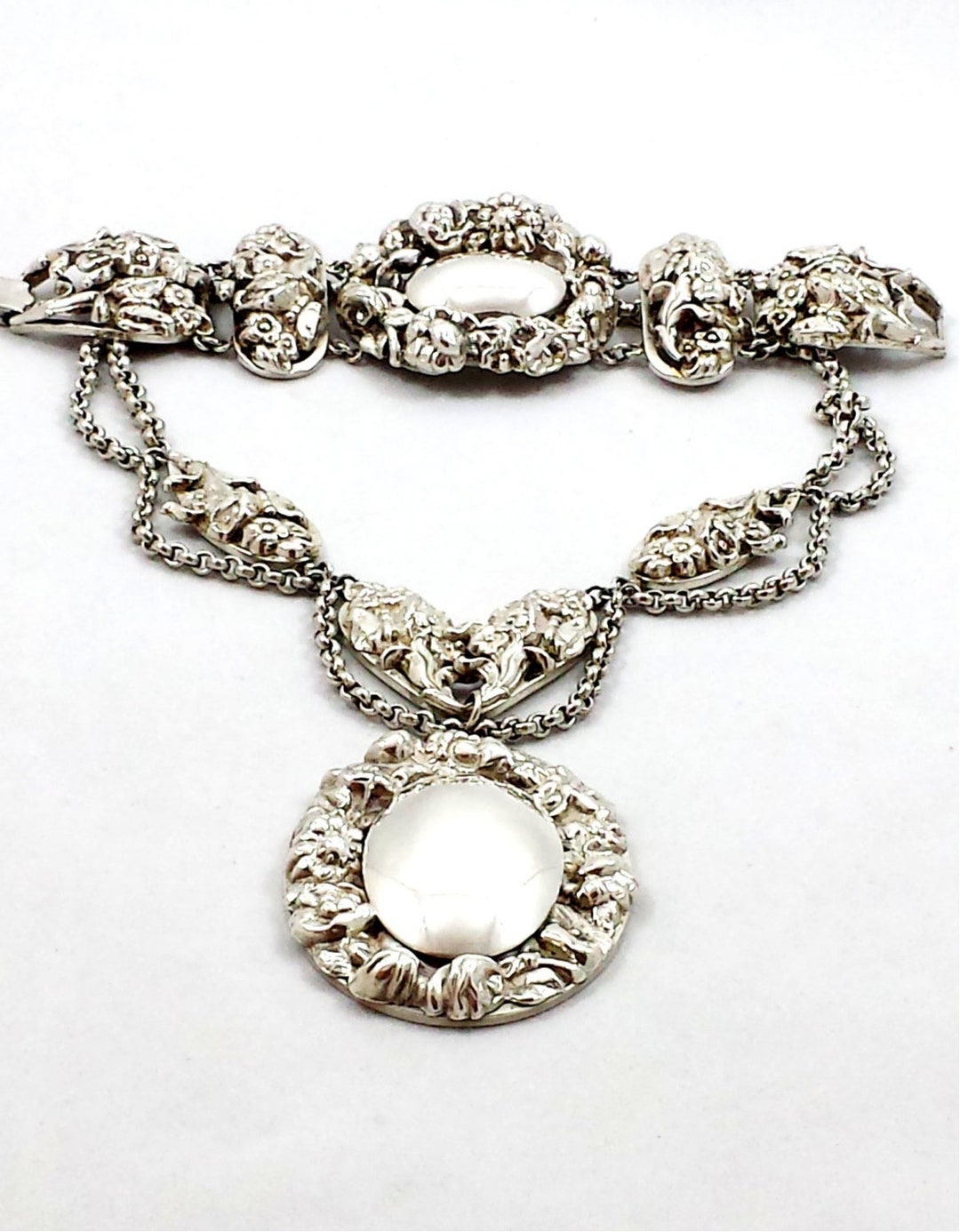 Vintage NAPIER Necklace Bracelet Set Book Pieces Demi Parure - Etsy