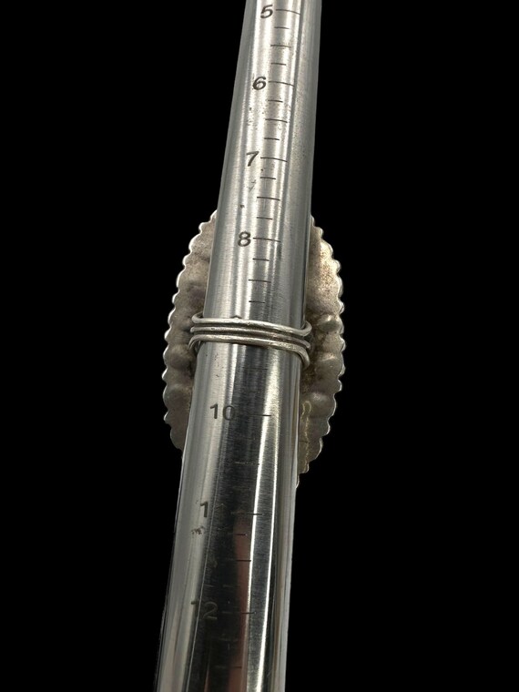 Vintage Turquoise Ring Cluster Ring Native Americ… - image 8