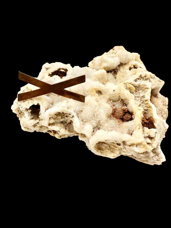 Vintage Mexico Ring Massive Ring X Ring Copper Ri… - image 8