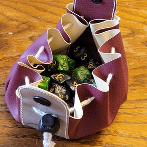 Dice Bag Faux Leather Pouch for Dice Bag Dungeons and Dragons Medieval Dice Pouch Renaissance Pouch