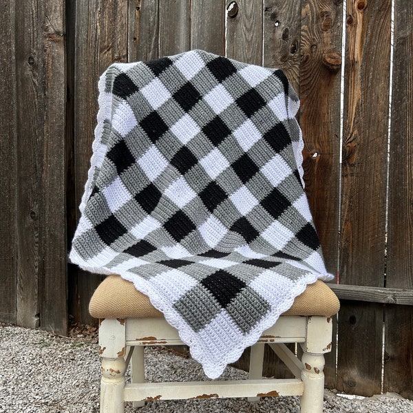Gingham Blanket Etsy