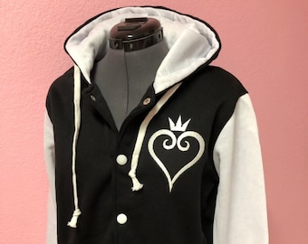 Kingdom Hearts inspired Video Game Hoodie Sweatshirt Jacket