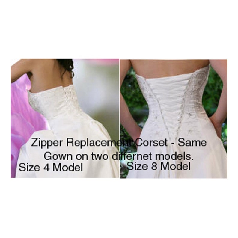 Laceeis Corset Back Kit Ivory Satin Wedding Bridesmaid Gown Etsy