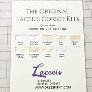 Kit corset dos Laceeis aux chandelles (ivoire clair) Robe de demoiselle d'honneur de mariage en satin Remplacement de la fermeture éclair ajustement réglable 6 longueurs
