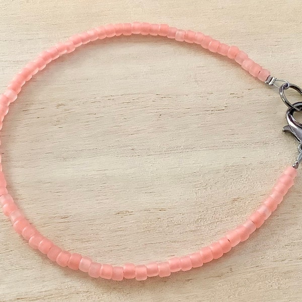 thumbnail image 2 of Peach Pink Glass Pearl Smooth Round Beads - 15.5" Strand, Multiple Sizes 3mm-12mm 2 of 6