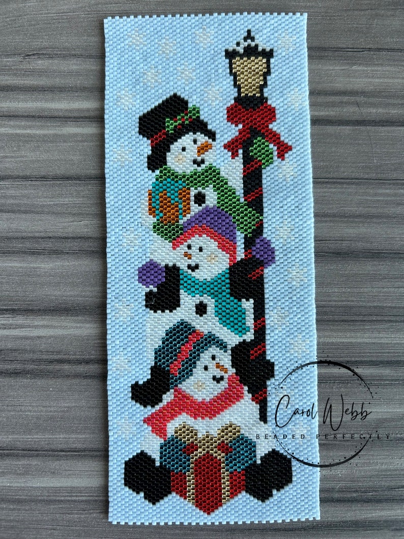 Patterns Snowman Stack Snowman Stack, Peyote Stitch Beading, PDF Pattern Download - Etsy