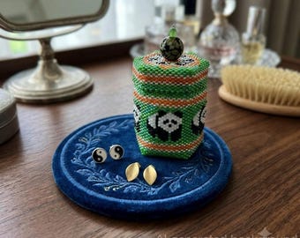 Panda Box, PDF Pattern Download, Peyote Stitch Beading