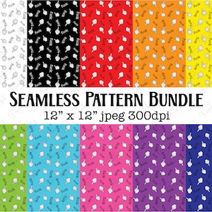 F-word Seamless Pattern, 12 x 12 Digitales Papier Bündel, Mittelfinger Muster, unangemessenes Design, Fuck Digital Paper, Fuck Seamless Design