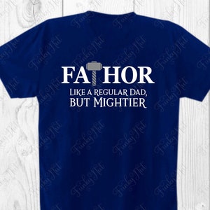 Fathor, Like a Regular Dad but Mightier, SVG, PNG, Hero Dad, digitaler Download, Cricut, DYI Vatertag, Superheld druckbare Aufkleber