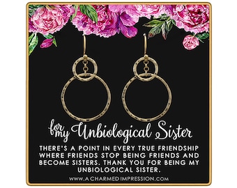 Best Friend Gifts for Women • Unbiological Sister • Christmas Gifts for Women • Stepsister Gifts • Love Friendship • Bonus Sister