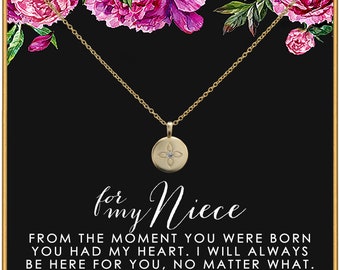 Niece Gift from Aunt • Gift for Niece Necklace • Birthday Gift for Niece from Aunt Uncle • Christmas Graduation Birthday Card •