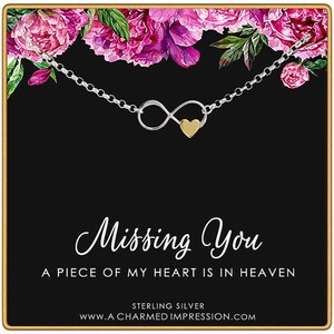 Sterling Silver Infinity Heart Necklace: Remembrance Jewelry