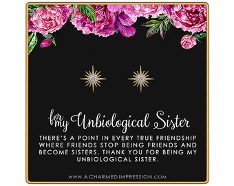 Best Friend Gifts for Women • Unbiological Sister • Christmas Gifts for Women • Stepsister Gifts • Love Friendship • Bonus Sister