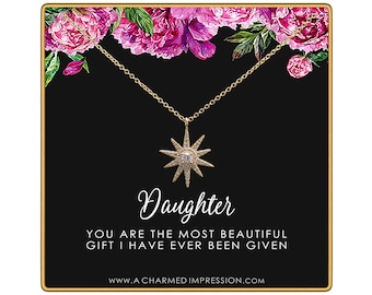 Daughter Gifts from Mom Dad • Gift for Adult Daughter • Daughter Birthday Card and Jewelry • Christmas Gifts for Women Teenage Girl