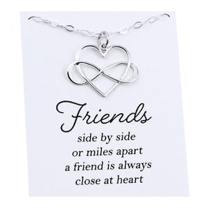 Unbiological Sister Necklaces Set Sterling Silver Gifts for Best Friends Soul Sisters Friendship Jewelry Christmas Gift for Women