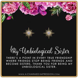 Best Friend Gifts for Women • Unbiological Sister • Christmas Gifts for Women • Stepsister Gifts • Love Friendship • Bonus Sister