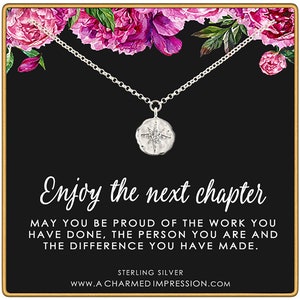 Gifts for Women, New Job, Promotion, Service Appreciation, Retirement Gift for Her, New Beginnings, CZ Diamond Necklace, Silver or Gold