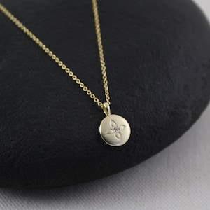 Lotus Crystal Necklace: Adoption Keepsake Gift for Daughter