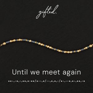 Personalisiertes Armband im Morsecode, Bis wir uns wiedersehen | Ruhestand & Abschied Geschenk | Versteckte Nachricht Schmuck