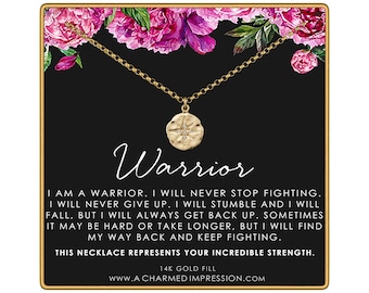 Infertility Support Necklace: Gold/Silver Strength Jewelry, IVF Gift