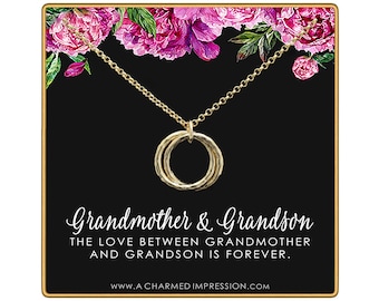 Gift for Grandma • Grandmother Gifts from Grandson • Intentional Gift from Grandchild • Infinite Love • Mother's Day • Christmas