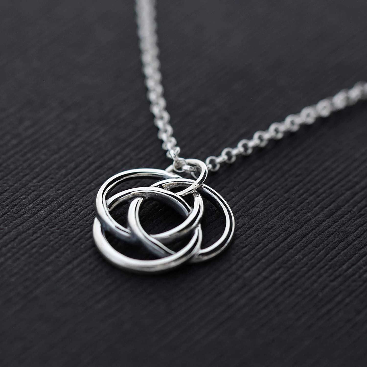 Collar De Plata De Ley De Tres Generaciones: Regalo Para Abuela
