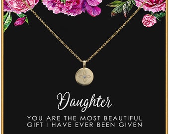 Daughter Gifts from Mom Dad • Gift for Adult Daughter • Daughter Birthday Card and Jewelry • Christmas Gifts for Women Teenage Girl