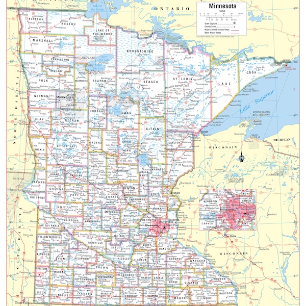 Minnesota Print - Etsy