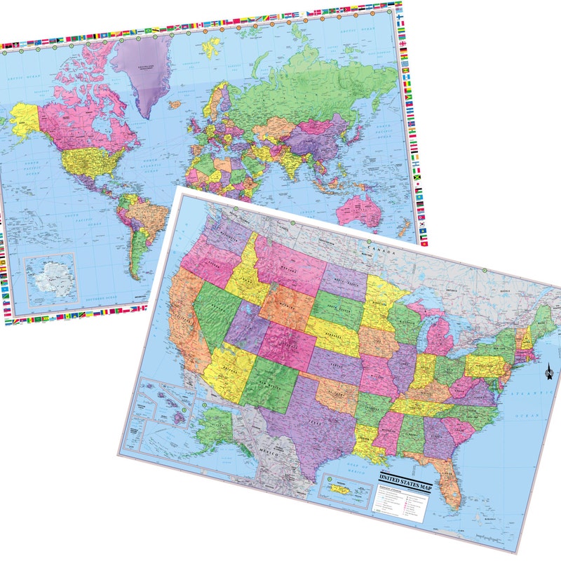 United States Map Set - Etsy