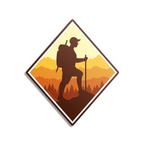 Hiker Guy Sticker