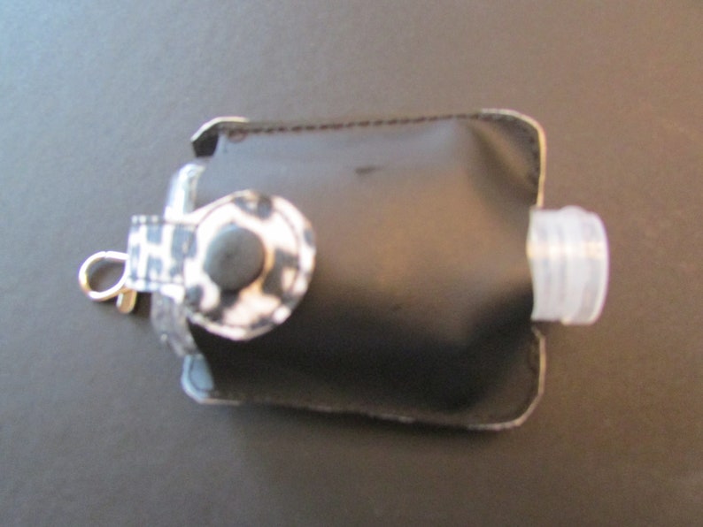 2 oz Faux Vegan Leather Leopard Handmade Embroidered FOB