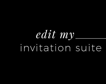 Edit My Template - Wedding Invitation Suite